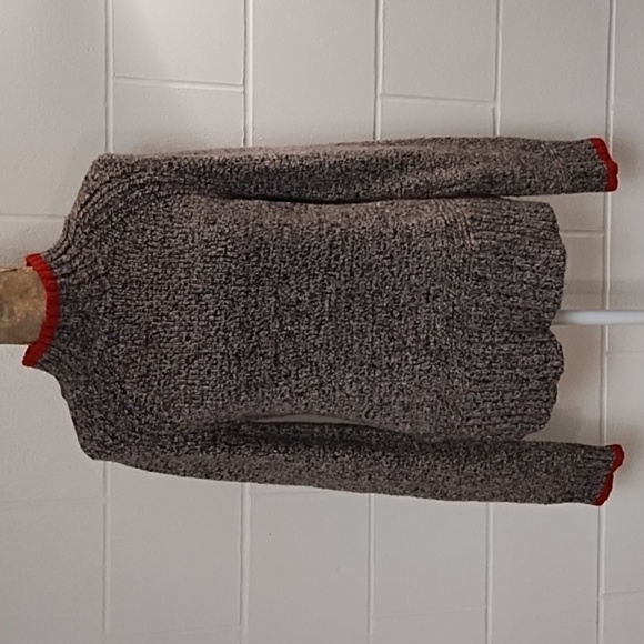 Soft Rachel Zoe Grey & Red Marled Sweater - Picture 1 of 12